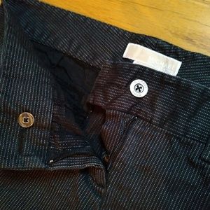 Michael Kors Silver Pinstripe Pants Trousers
